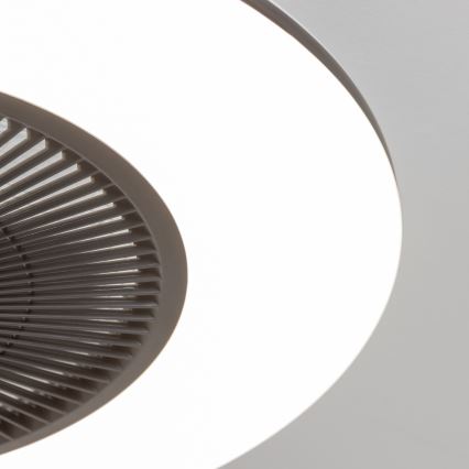 Brilagi - LED Zatemnitvena svetilka z ventilatorjem AURA LED/38W/230V 3000-6000K črna + Daljinski upravljalnik