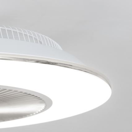 Brilagi - LED Zatemnitvena svetilka z ventilatorjem AURA LED/38W/230V 3000-6000K srebrna + Daljinski upravljalnik