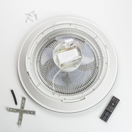 Brilagi - LED Zatemnitvena svetilka z ventilatorjem AURA LED/38W/230V 3000-6000K zlata + Daljinski upravljalnik