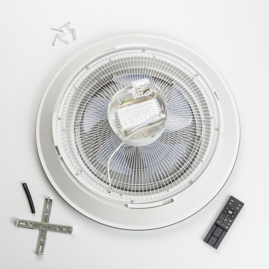 Brilagi - LED Zatemnitvena svetilka z ventilatorjem AURA LED/38W/230V 3000-6000K zlata + Daljinski upravljalnik
