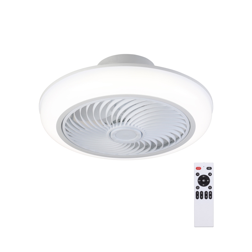 Brilagi - LED Zatemnitvena stropna svetilka z ventilatorjem LED/30W/230V 3000-6500K bela + Daljinski upravljalnik