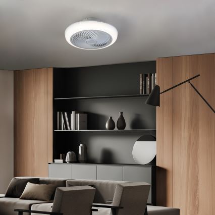 Brilagi - LED Zatemnitvena stropna svetilka z ventilatorjem LED/30W/230V 3000-6500K bela + Daljinski upravljalnik