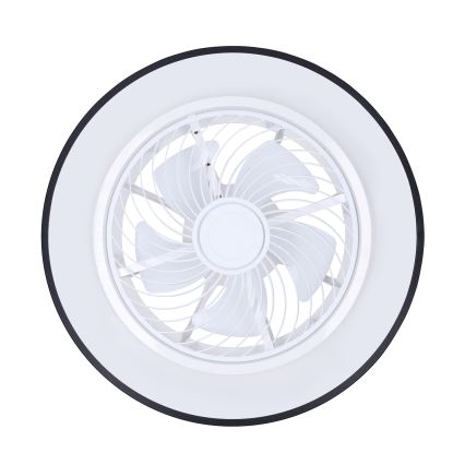 Brilagi - LED Zatemnitvena stropna svetilka z ventilatorjem LED/30W/230V 3000-6500K črna + Daljinski upravljalnik