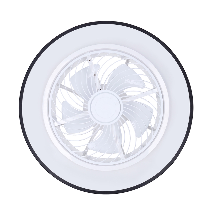 Brilagi - LED Zatemnitvena stropna svetilka z ventilatorjem LED/30W/230V 3000-6500K črna + Daljinski upravljalnik