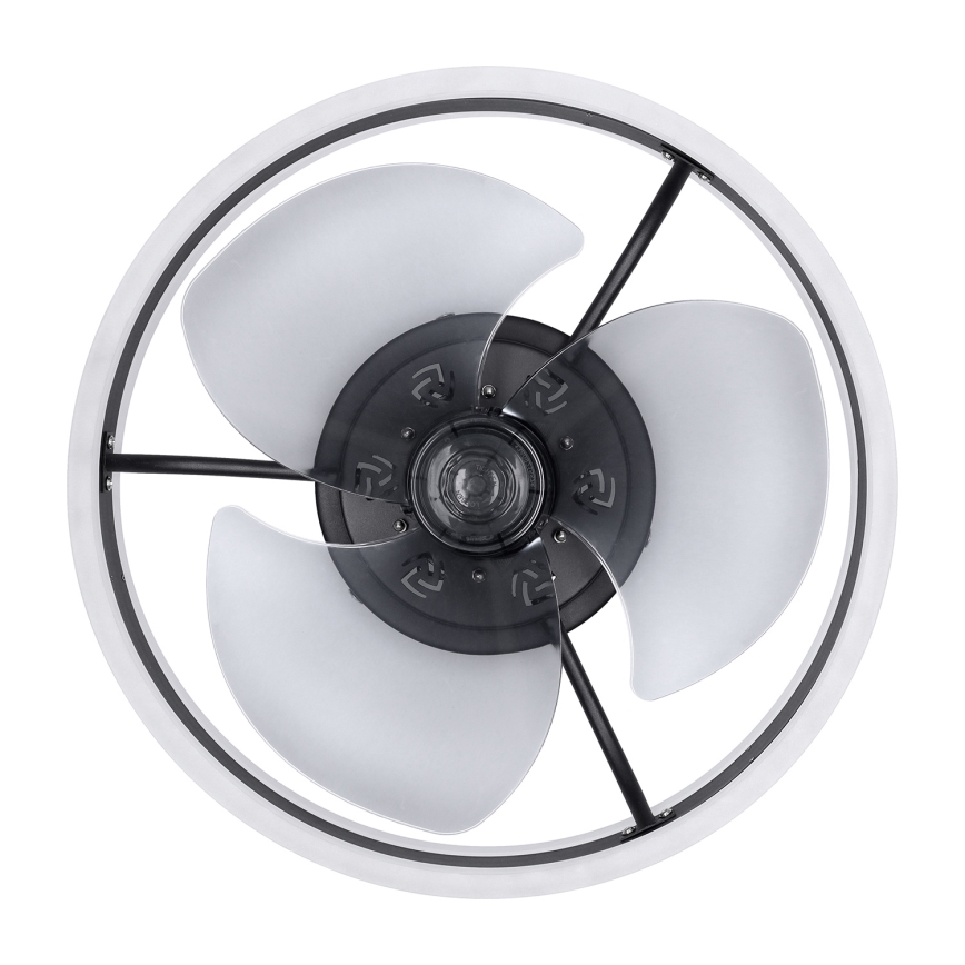 Brilagi - LED Zatemnitvena stropna svetilka z ventilatorjem LED/30W/230V 3000-6500K črna + Daljinski upravljalnik