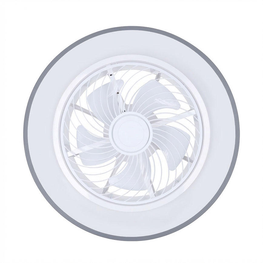 Brilagi - zatemnljivo LED stropno svetilo z ventilatorjem LED/38W/230V 3000-6500K premer 50 cm siva + daljinski upravljalnik