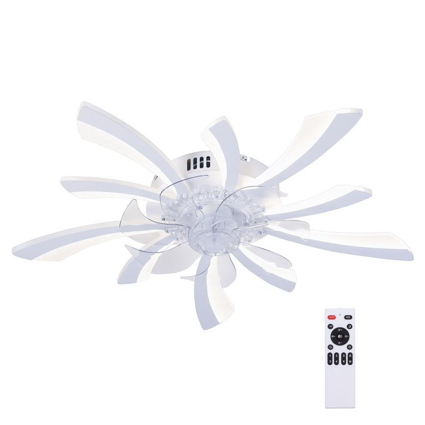 Brilagi - LED Zatemnitvena stropna svetilka z ventilatorjem LED/50W/230V 3000-6500K bela + Daljinski upravljalnik