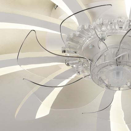 Brilagi - LED Zatemnitvena stropna svetilka z ventilatorjem LED/50W/230V 3000-6500K bela + Daljinski upravljalnik