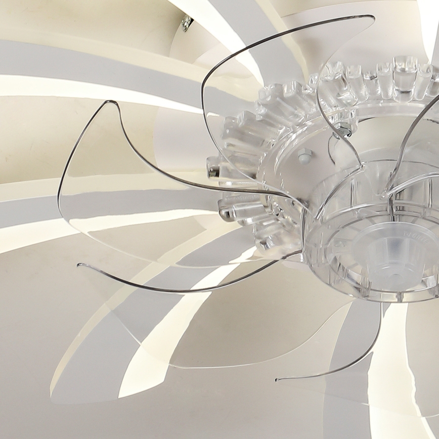 Brilagi - LED Zatemnitvena stropna svetilka z ventilatorjem LED/50W/230V 3000-6500K bela + Daljinski upravljalnik