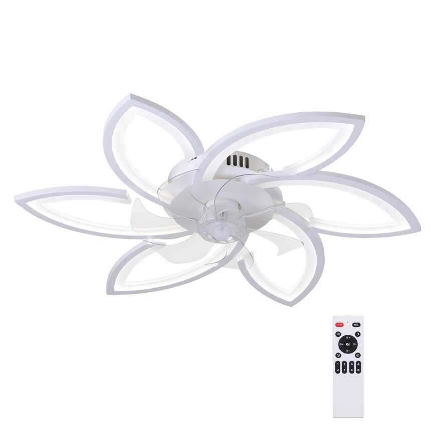 Brilagi - LED Zatemnitvena stropna svetilka z ventilatorjem LED/50W/230V 3000-6500K bela + Daljinski upravljalnik