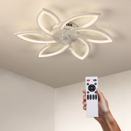 Brilagi - LED Zatemnitvena stropna svetilka z ventilatorjem LED/50W/230V 3000-6500K bela + Daljinski upravljalnik