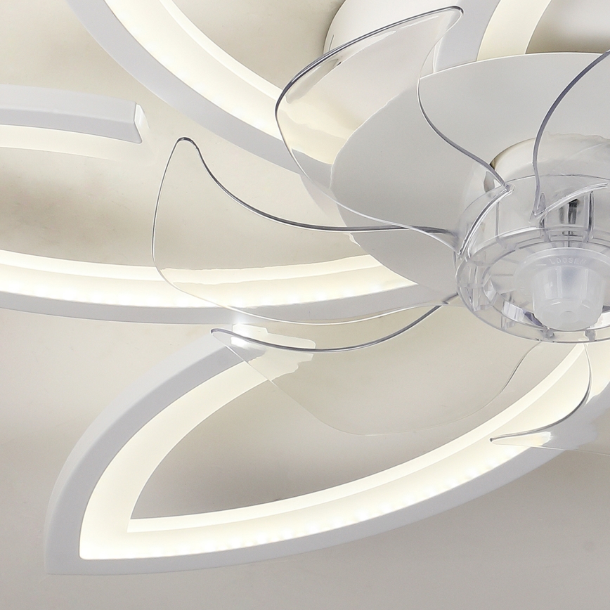 Brilagi - LED Zatemnitvena stropna svetilka z ventilatorjem LED/50W/230V 3000-6500K bela + Daljinski upravljalnik