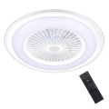 Brilagi - LED Zatemnitvena svetilka z ventilatorjem RONDA LED/48W/230V 3000-6000K bela + Daljinski upravljalnik