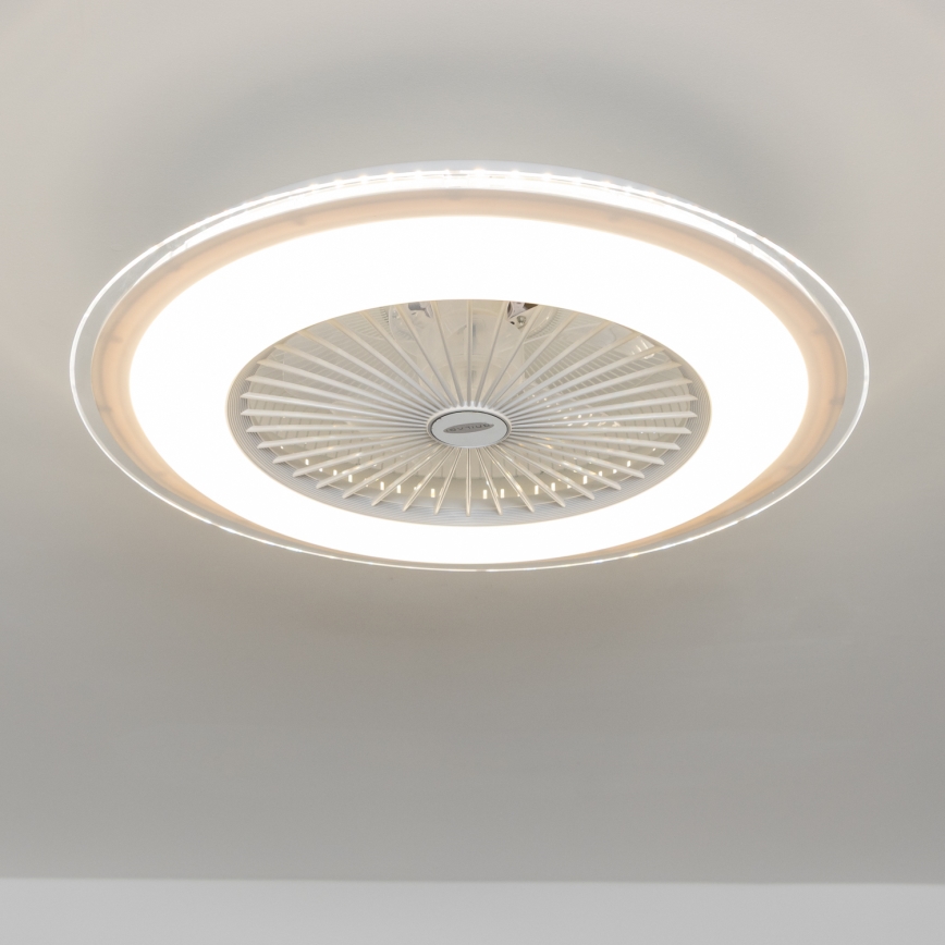 Brilagi - LED Zatemnitvena svetilka z ventilatorjem RONDA LED/48W/230V 3000-6000K bela + Daljinski upravljalnik