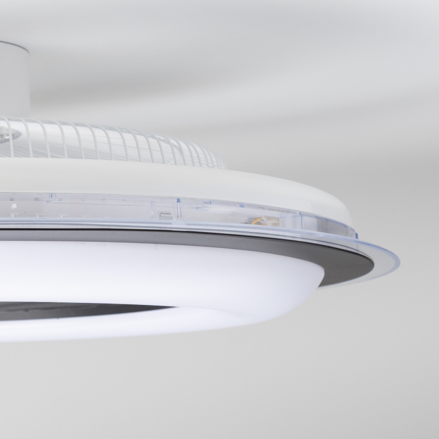 Brilagi - LED Zatemnitvena svetilka z ventilatorjem RONDA LED/48W/230V 3000-6000K črna + Daljinski upravljalnik