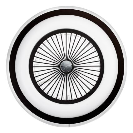 Brilagi - LED Zatemnitvena svetilka z ventilatorjem RONDA LED/48W/230V 3000-6000K črna + Daljinski upravljalnik