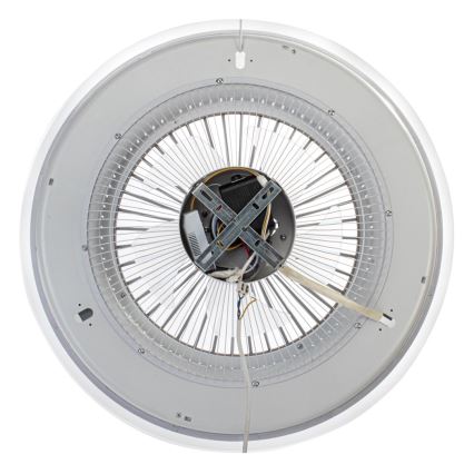 Brilagi - LED Zatemnitvena svetilka z ventilatorjem RONDA LED/48W/230V 3000-6000K črna + Daljinski upravljalnik