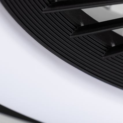 Brilagi - LED Zatemnitvena svetilka z ventilatorjem RONDA LED/48W/230V 3000-6000K črna + Daljinski upravljalnik