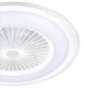 Brilagi - LED Zatemnitvena stropna svetilka z ventilatorjem RONDA LED/65W/230V 3000-6500K bela + Daljinski upravljalnik