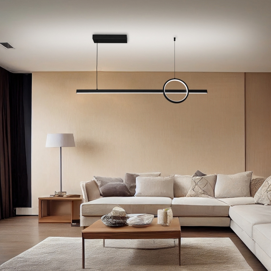Brilagi - LED zatemnitvena viseča svetilka na vrvici NIVIO LED/20W/230V 3000/4000/6000K + daljinski upravljalnik