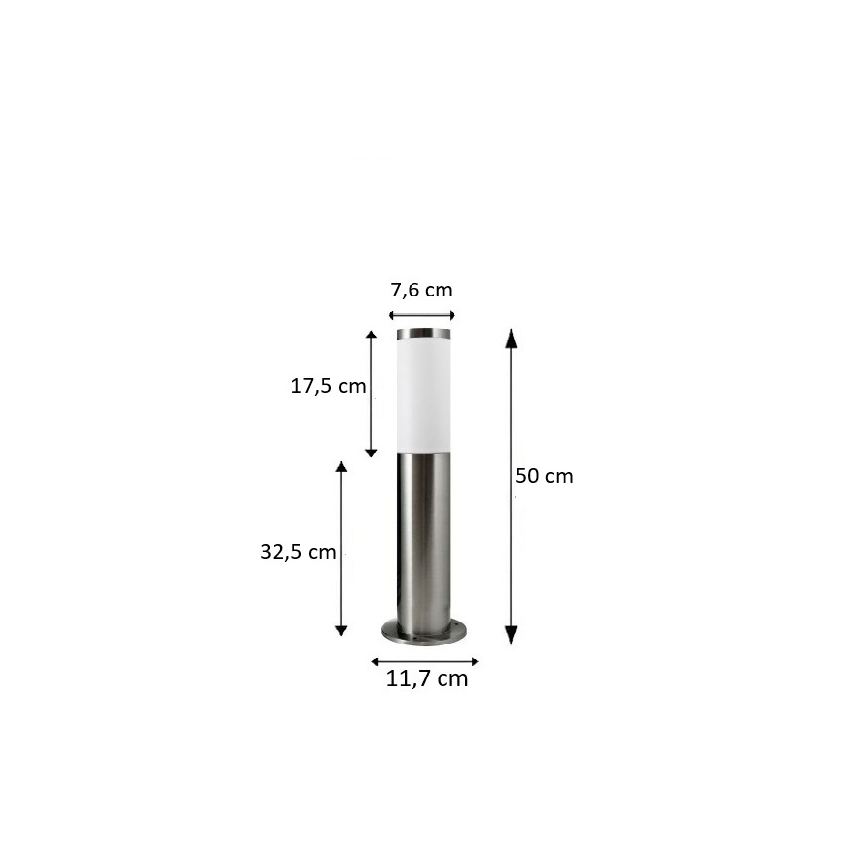 BRILAGI - LED zunanja zatemnjevalna svetilka ELIA 1xE27/6W/230V 2700-6500K IP44 Wi-Fi 50 cm mat krom