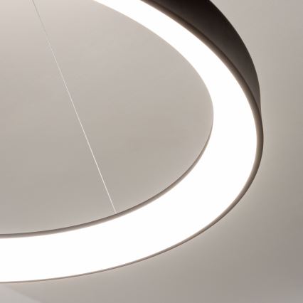 Brilagi - zatemljiv LED lestenec na kablu FALCON II, LED 108 W / 230 V, 3000–6500 K, premer 80 cm, črn + daljinski upravljalnik