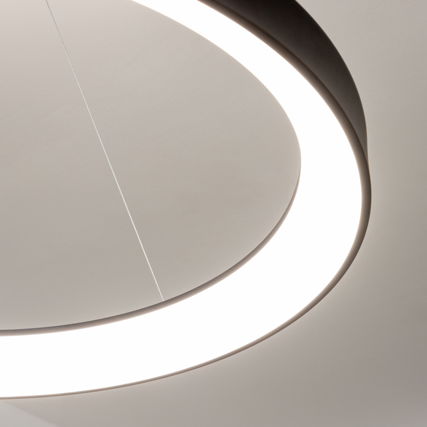 Brilagi - zatemljiv LED lestenec na kablu FALCON II, LED 108 W / 230 V, 3000–6500 K, premer 80 cm, črn + daljinski upravljalnik