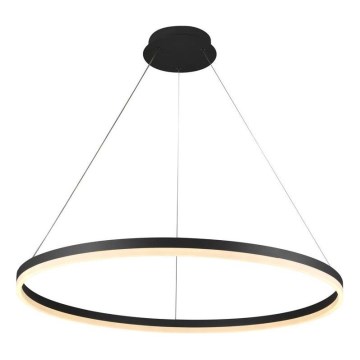 Brilagi - LED Zatemnitveni lestenec na vrvici CIRCLE LED/55W/230V 3000-6500K črna + Daljinski upravljalnik