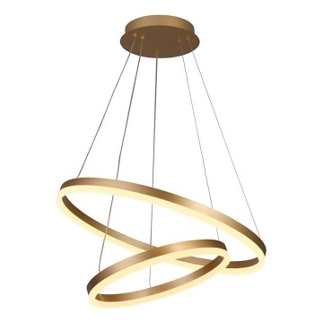 Brilagi - LED Zatemnitveni lestenec na vrvici CIRCLE LED/70W/230V 3000-6500K zlata + Daljinski upravljalnik
