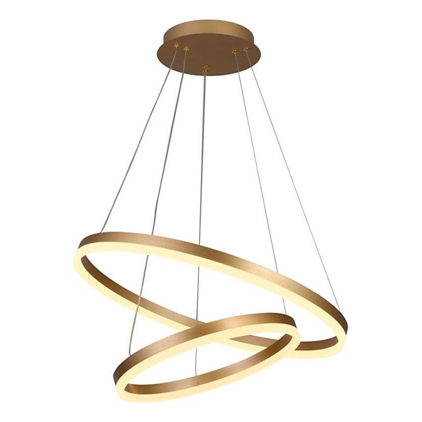 Brilagi - LED Zatemnitveni lestenec na vrvici CIRCLE LED/70W/230V 3000-6500K zlata + Daljinski upravljalnik