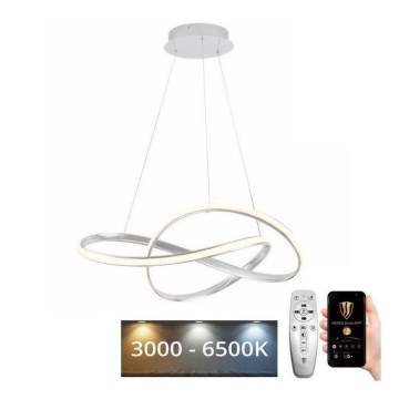 Brilagi - LED Zatemnitveni lestenec na vrvici COSMOWAVE LED/70W/230V 3000-6500K bela + Daljinski upravljalnik