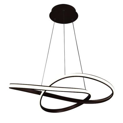 Brilagi - LED Zatemnitveni lestenec na vrvici COSMOWAVE LED/70W/230V 3000-6500K rjava + Daljinski upravljalnik