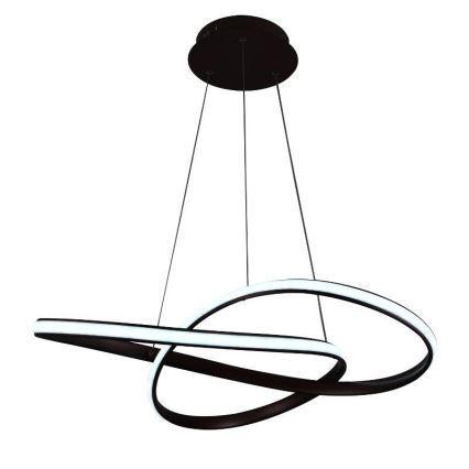 Brilagi - LED Zatemnitveni lestenec na vrvici COSMOWAVE LED/70W/230V 3000-6500K rjava + Daljinski upravljalnik