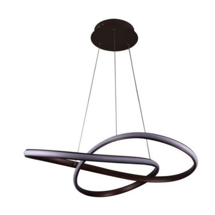 Brilagi - LED Zatemnitveni lestenec na vrvici COSMOWAVE LED/70W/230V 3000-6500K rjava + Daljinski upravljalnik