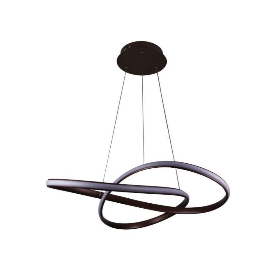 Brilagi - LED Zatemnitveni lestenec na vrvici COSMOWAVE LED/70W/230V 3000-6500K rjava + Daljinski upravljalnik