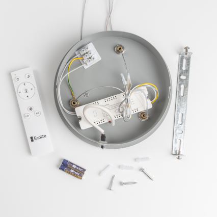 Brilagi - LED Zatemnitveni lestenec na vrvici FALCON LED/80W/230V 3000-6500K pr. 60 cm siva + Daljinski upravljalnik