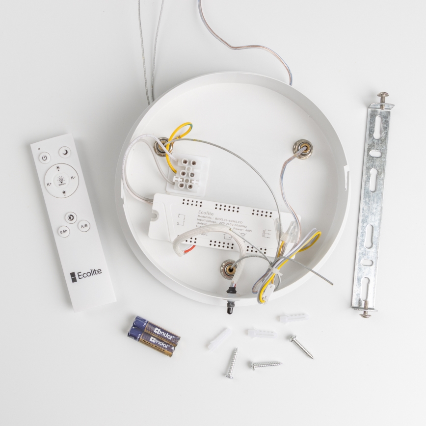 Brilagi - LED Zatemnitveni lestenec na vrvici FALCON LED/40W/230V 3000-6500K bel + Daljinski upravljalnik
