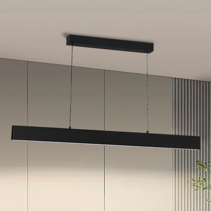 Brilagi - LED Zatemnitveni lestenec na vrvici SLIMLINE LED/40W/230V 3000-6000K črna + Daljinski upravljalnik