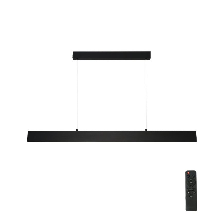 Brilagi - LED Zatemnitveni lestenec na vrvici SLIMLINE LED/40W/230V 3000-6000K črna + Daljinski upravljalnik
