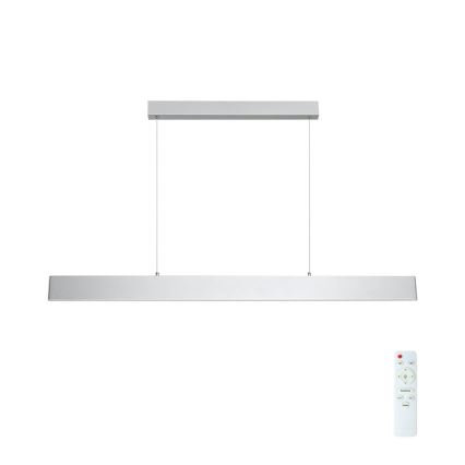 Brilagi - LED Zatemnitveni lestenec na vrvici SLIMLINE LED/40W/230V 3000-6000K srebrna + Daljinski upravljalnik