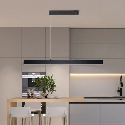 Brilagi - LED Zatemnitveni lestenec na vrvici SLEEKLINE SMART LED/40W/230V 3000-6000K Wi-Fi Tuya črna + Daljinski upravljalnik