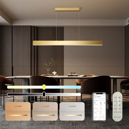 Brilagi - LED Zatemnitveni lestenec na vrvici SLEEKLINE SMART LED/40W/230V 3000-6000K Wi-Fi Tuya zlata + Daljinski upravljalnik