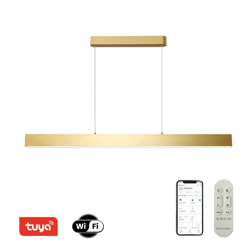 Brilagi - LED Zatemnitveni lestenec na vrvici SLEEKLINE SMART LED/40W/230V 3000-6000K Wi-Fi Tuya zlata + Daljinski upravljalnik