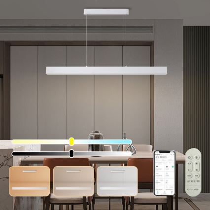 Brilagi - LED Zatemnitveni lestenec na vrvici SLEEKLINE SMART LED/40W/230V 3000-6000K Wi-Fi Tuya bela + Daljinski upravljalnik