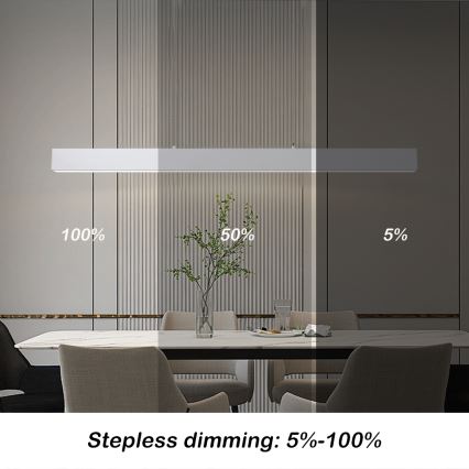 Brilagi - LED Zatemnitveni lestenec na vrvici SLEEKLINE SMART LED/40W/230V 3000-6000K Wi-Fi Tuya bela + Daljinski upravljalnik