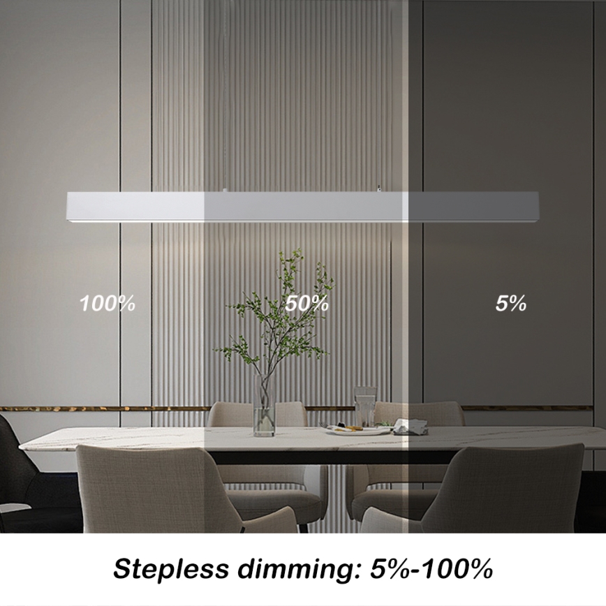 Brilagi - LED Zatemnitveni lestenec na vrvici SLEEKLINE SMART LED/40W/230V 3000-6000K Wi-Fi Tuya bela + Daljinski upravljalnik