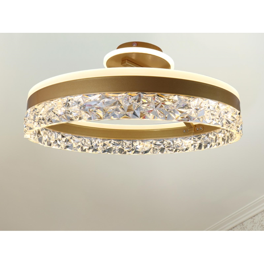 Brilagi - LED Zatemnitveni nadgradni lestenec LED/86W/230V 3000-6500K zlata + Daljinski upravljalnik