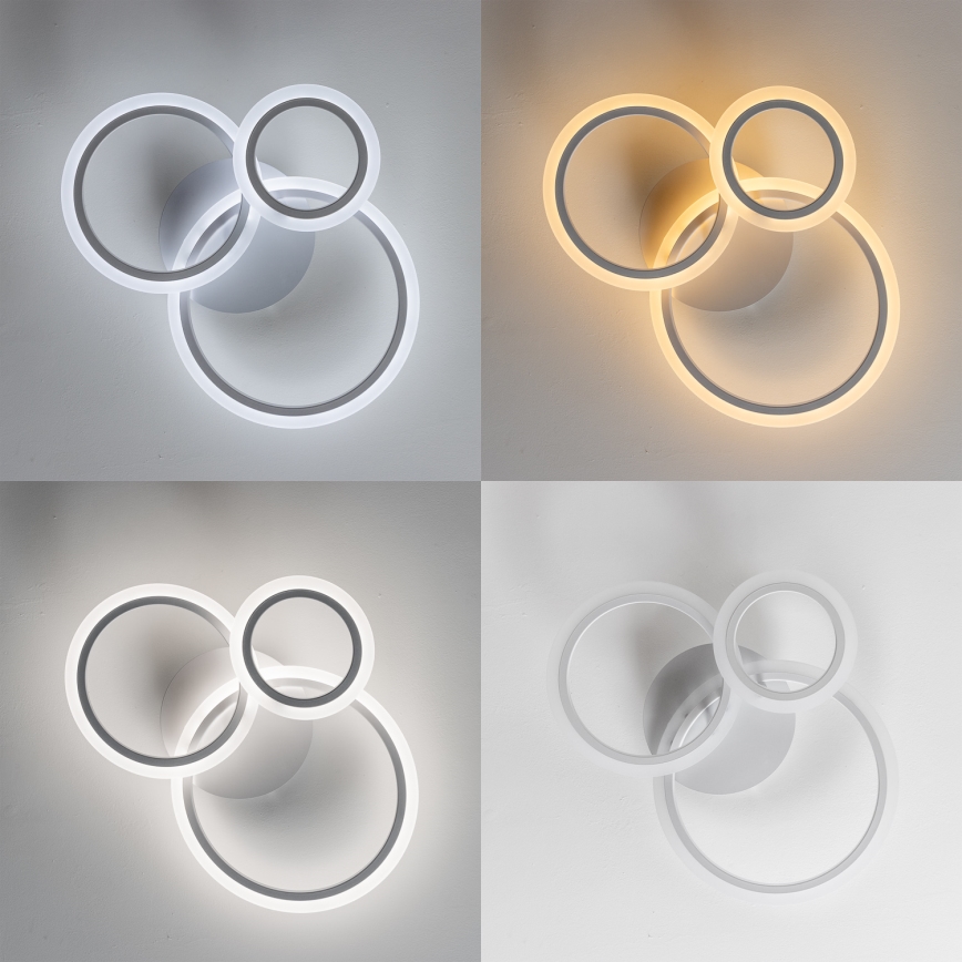 Brilagi - LED Zatemnitveni nadgradni lestenec ORBITS LED/40W/230V 3000-6500K bela + Daljinski upravljalnik