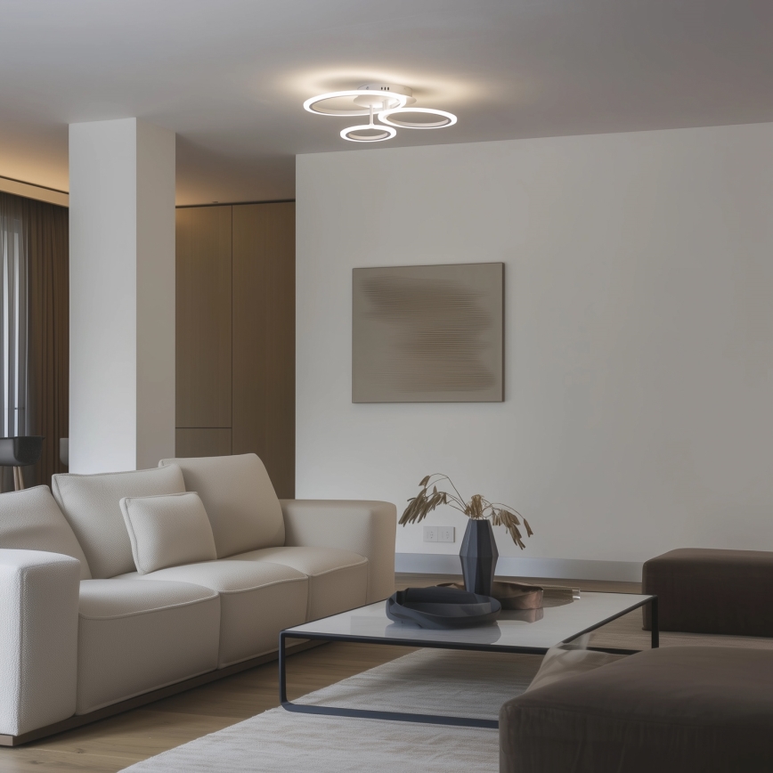 Brilagi - LED Zatemnitveni nadgradni lestenec ORBITS LED/40W/230V 3000-6500K bela + Daljinski upravljalnik