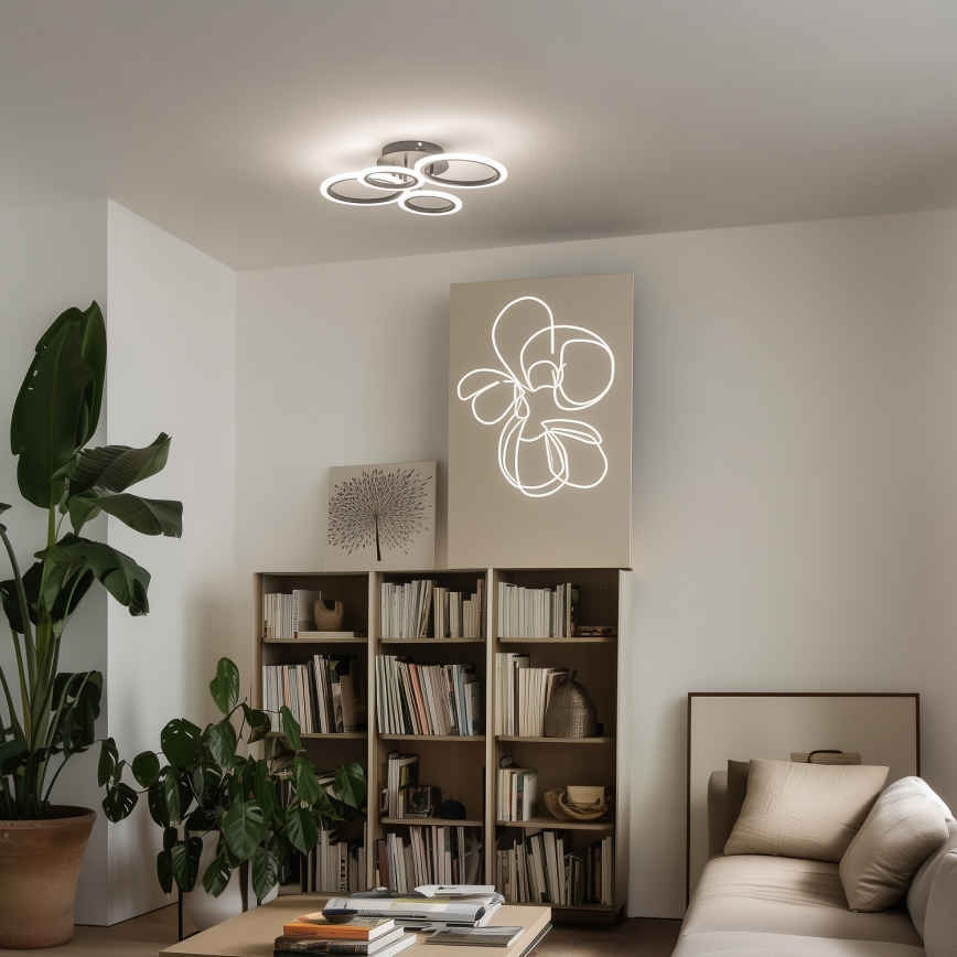Brilagi - LED Zatemnitveni nadgradni lestenec ORBITS LED/50W/230V 3000-6500K + Daljinski upravljalnik